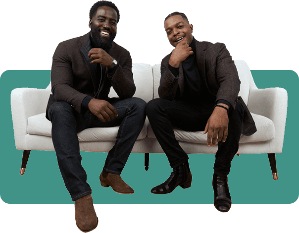 Co-Founders of The Black Academy, Shamier Anderson and Stephan James.